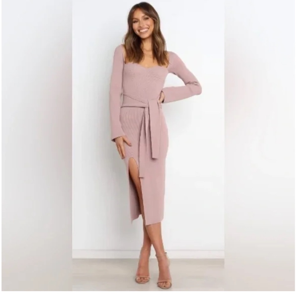 NWT PETAL & PUP Aquerelle Dress size 6 Taupe